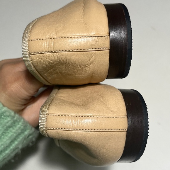 CHANEL Women's Tan and Black Loafers - Picture 3 of 12